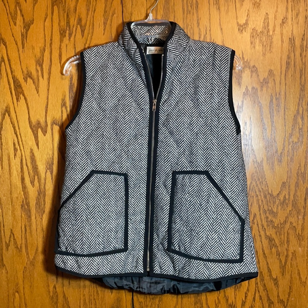 Striped Puffer Vest